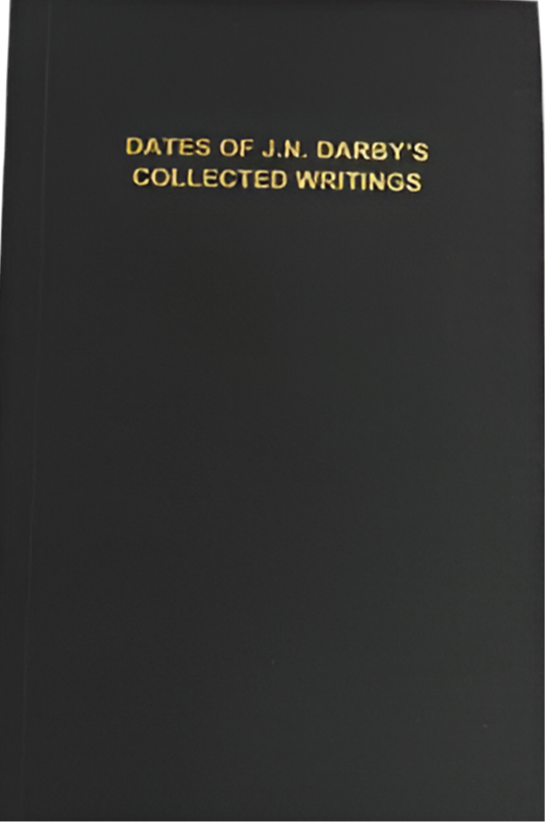 Dates of J.N. Darby Collected Writings