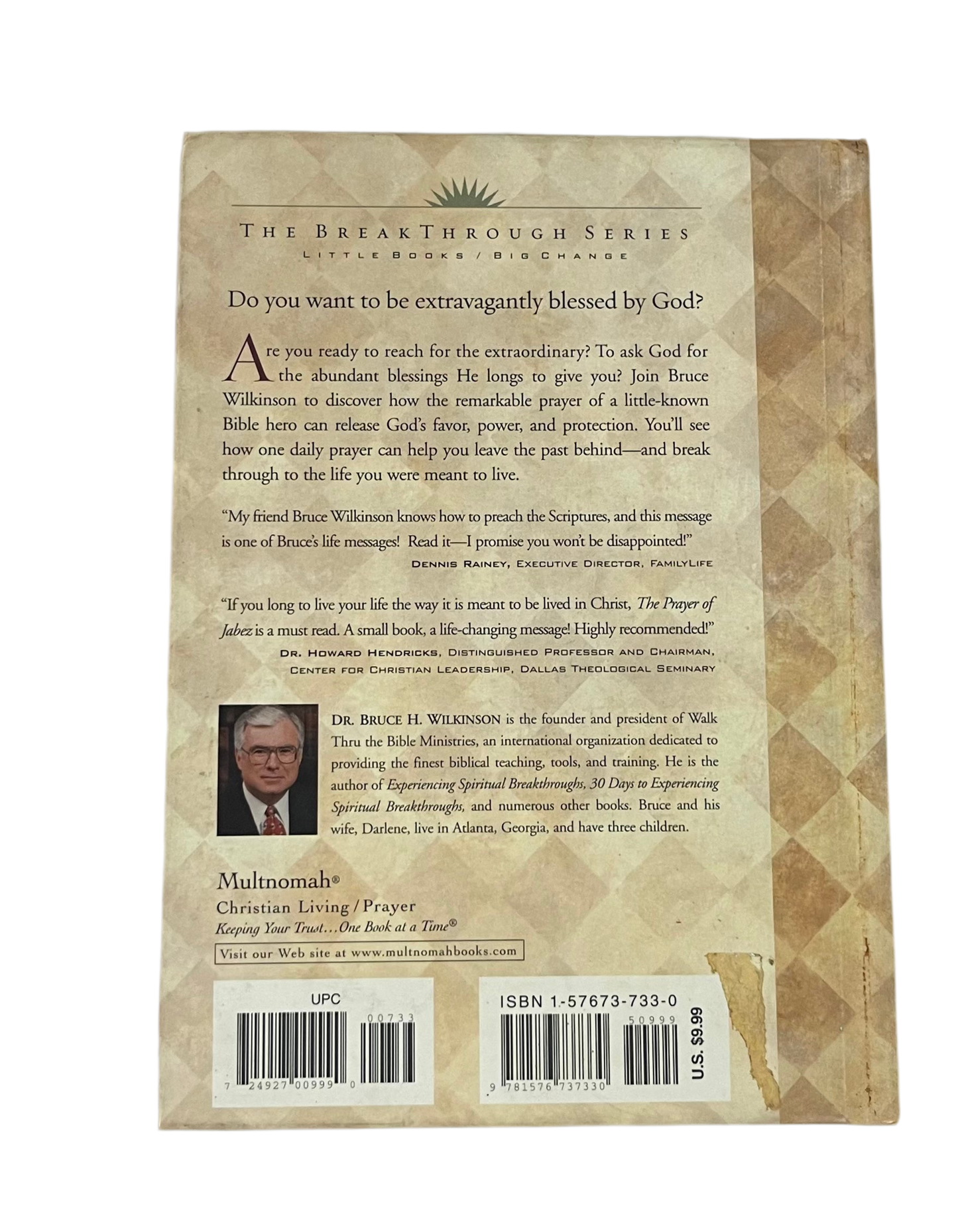 The Prayer of Jabez by Bruce Wilkinson
