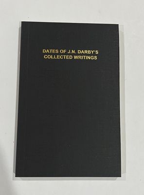 Dates of J.N. Darby Collected Writings