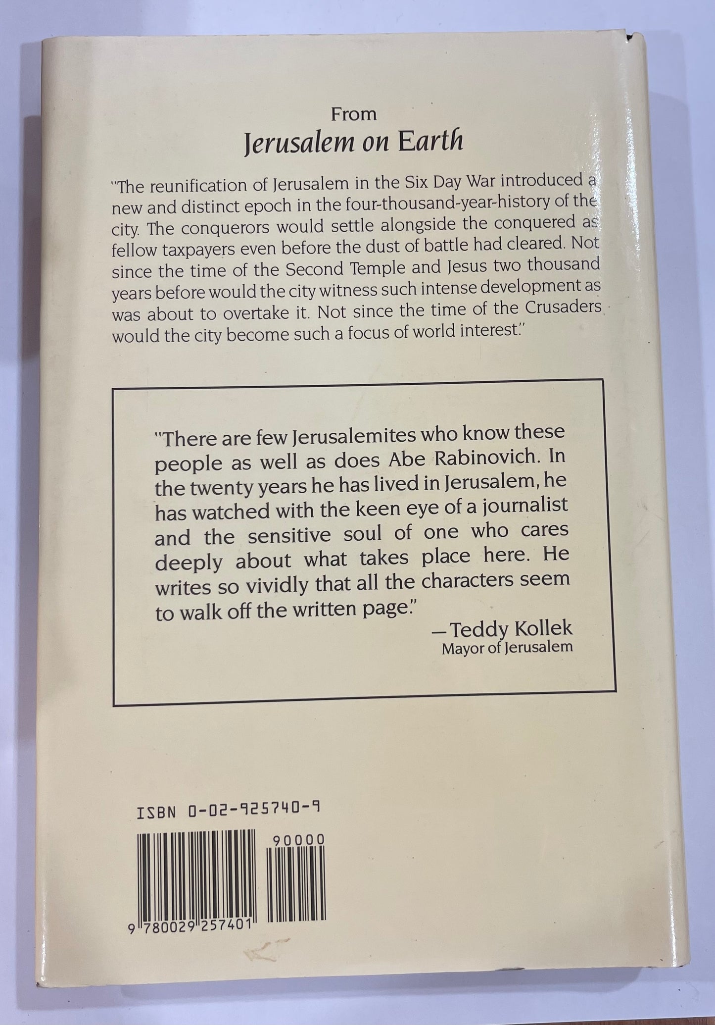 Jerusalem on Earth by Abraham Rabinovich