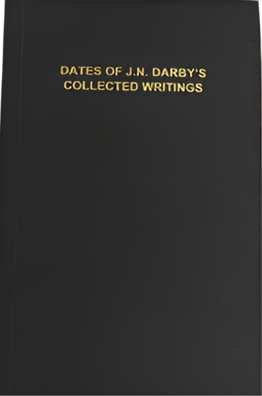 Dates of J.N. Darby Collected Writings