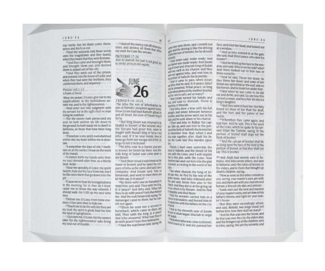 KJV One Year Bible (Black Letter Edition)