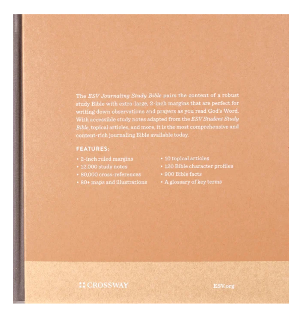 ESV Journaling Study Bible - Blush/Ochre Floral Design