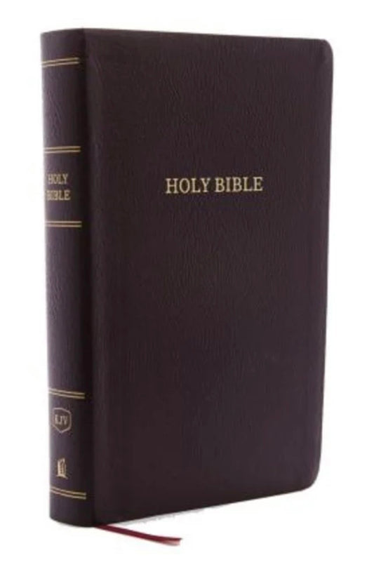 KJV Reference Bible Personal Size Giant Print Burgundy (Red Letter Edition)