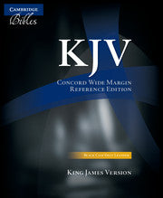 Cambridge KJV Concord Wide Margin Reference Bible, Black Calf Split Leather