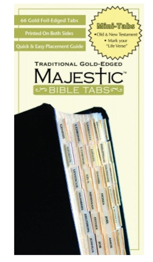 Majestic Bible Tabs Mini - Traditional Gold