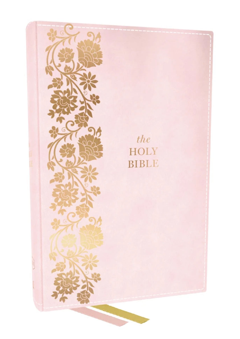 KJV Personal Size Large Print End-of-Verse Reference Bible, Pink Indexed (Red Letter Edition)